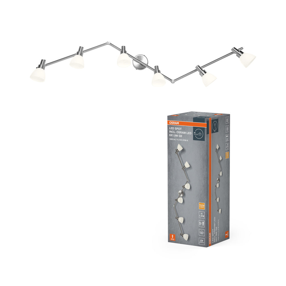 OSRAM LED SPOT G9 6 x 1,9 W, 1200 lm, 2700 K, blanco cálido