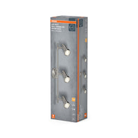 Foco LED OSRAM PLATA CEPILLADA GU10 3 x 2,6 W, 690 lm, 2700 K, blanco cálido