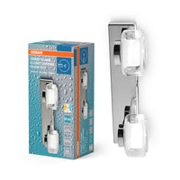 Aplique de baño OSRAM ORBIS Flame 11W Click CCT IP44 Cromo