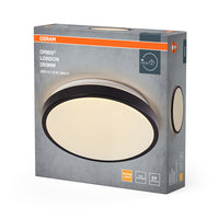 Lámpara de techo OSRAM ORBIS LONDON, negra, 16 W, 2000 lm