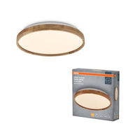 Lámpara de techo OSRAM ORBIS Alison 16W regulable Click-DIM 295mm decoración madera