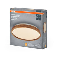 Lámpara de techo OSRAM ORBIS Alison 16W regulable Click-DIM 295mm decoración madera