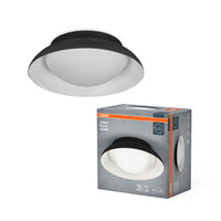 Lámpara de techo OSRAM ORBIS MILAN 305 mm, negra, 2 bombillas E27