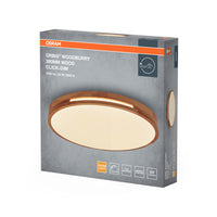 Lámpara de techo OSRAM ORBIS Woodburry, regulable Click-DIM, 24 W, 390 mm, madera