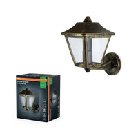 Lámpara de pared OSRAM ENDURA de aluminio negro y dorado para exteriores, IP44
