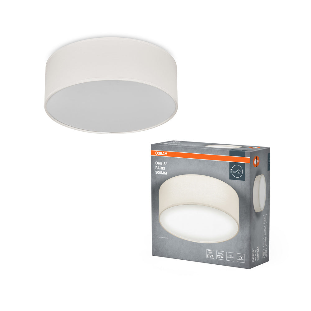 Lámpara de techo OSRAM ORBIS PARIS 300 mm, beige, E27
