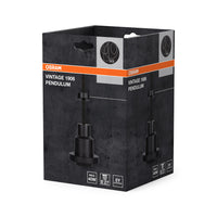 Lámpara colgante de péndulo OSRAM Vintage 1906® negra E27