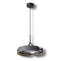 Lámpara colgante OSRAM DECOR Curve de fieltro, 33 W, 830 gris oscuro