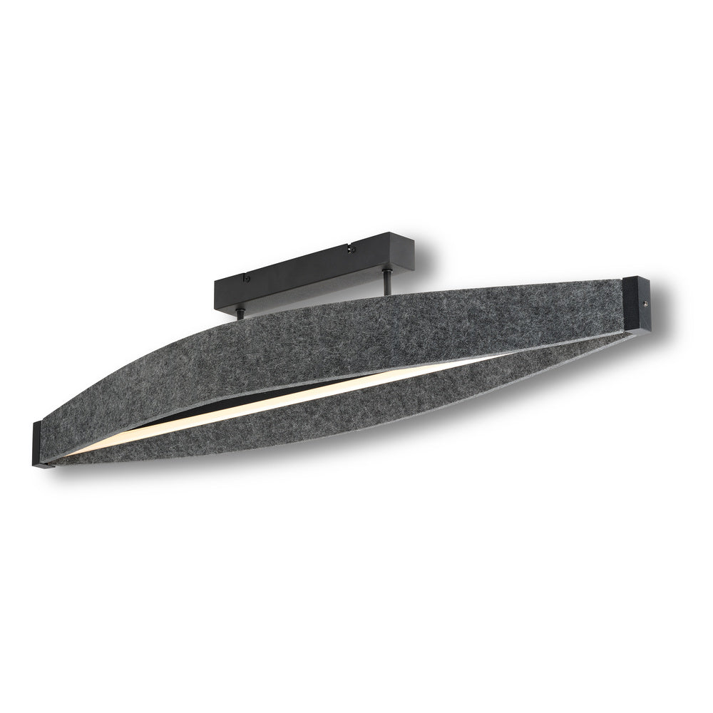 Lámpara de techo OSRAM DECOR Flat Felt 23W 830 Gris oscuro