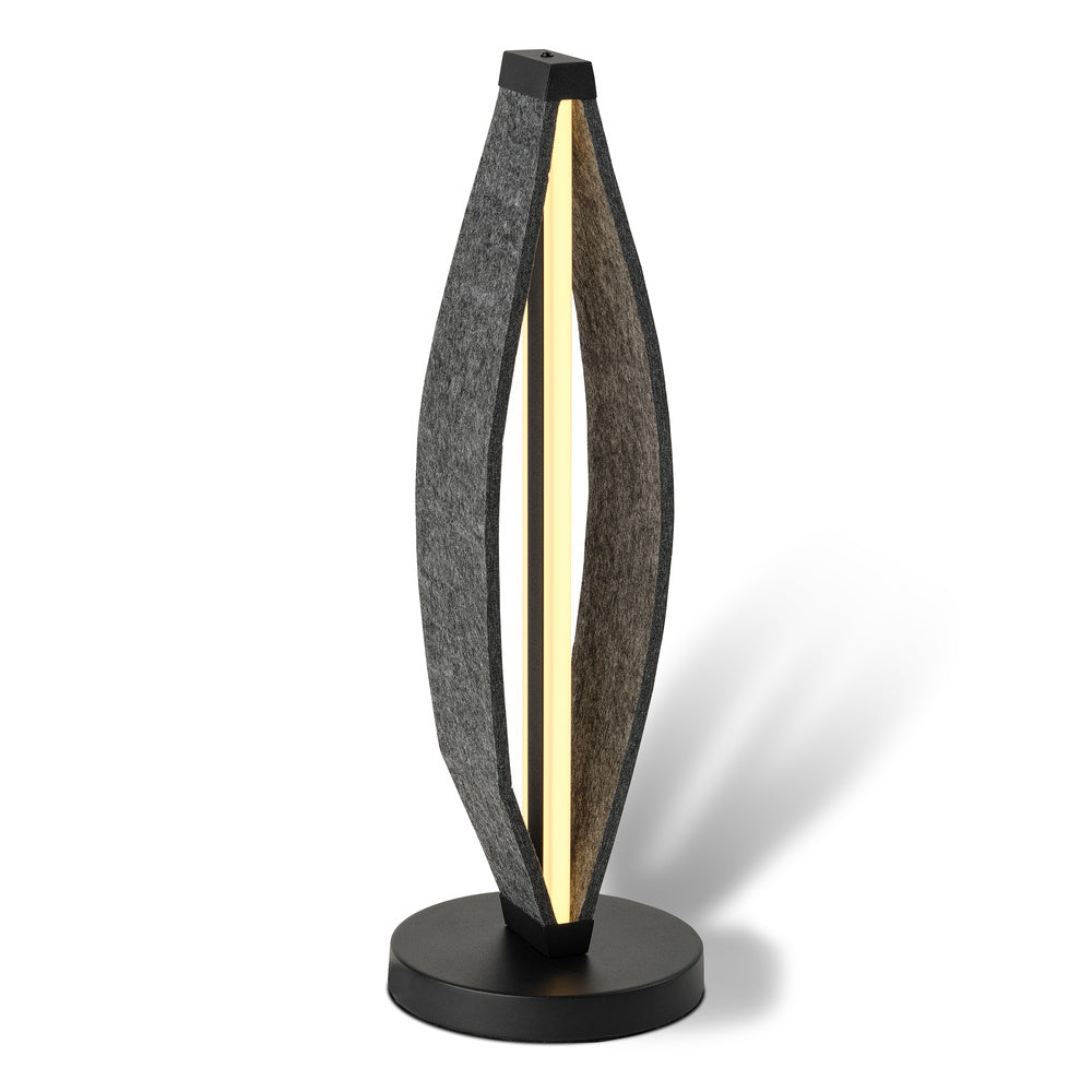 Lámpara de mesa OSRAM DECOR Flat Felt 13W 830 Gris oscuro