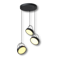 Lámpara colgante OSRAM DECOR Puck 3xPL 36W negra