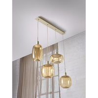 Lámpara colgante OSRAM DECOR Needle Lineal Beige 4xE27