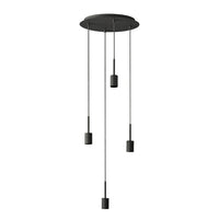 Lámpara colgante OSRAM DECOR Needle Plate 4xE27 Gris oscuro