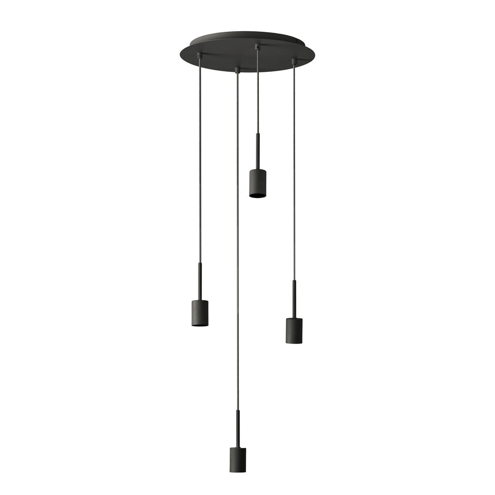 Lámpara colgante OSRAM DECOR Needle Plate 4xE27 Gris oscuro