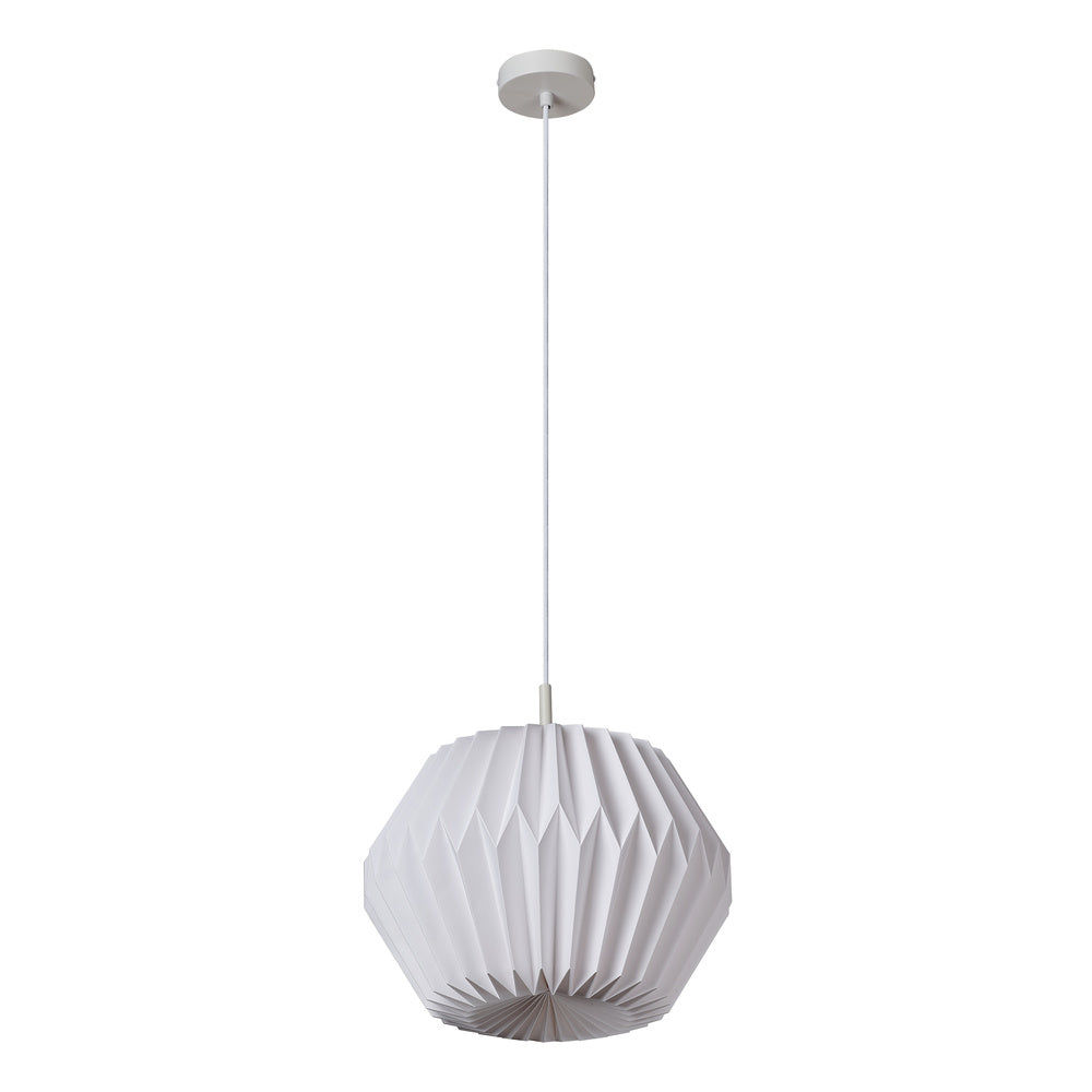 Decor Paper Lantern Gem Pendant E27 White