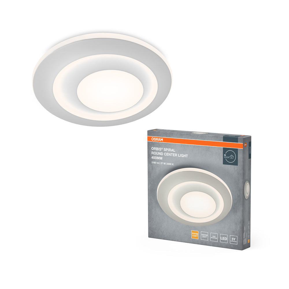 Lámpara de techo OSRAM ORBIS SPIRAL RD CL, blanca, 27 W, 3000 lm