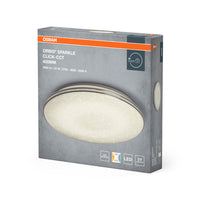 Lámpara de techo OSRAM ORBIS® Sparkle Click-CCT 400 mm 24 W, 2000 lm, 2700…6500 K, blanco regulable