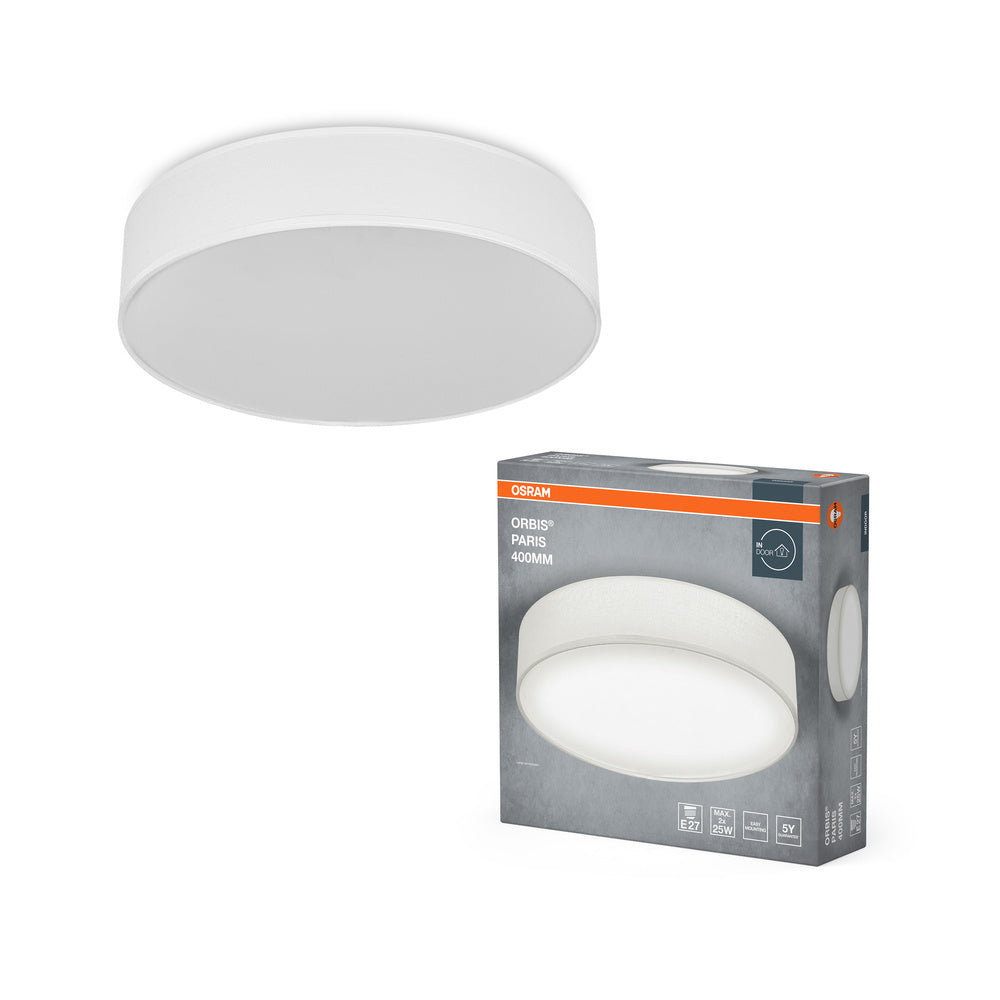 OSRAM ORBIS PARIS Deckenleuchte 400mm, weiß, 2xE27