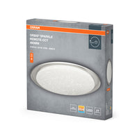 Lámpara de techo OSRAM ORBIS® Sparkle Remote-CCT 460 mm 24 W, 2000 lm, 2800…6000 K, blanco regulable