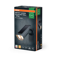 OSRAM Gartenleuchte solar LED: für Wand/Boden, ENDURA GARDEN SPOT / 0,50 W, 3.6 V, Warm weiß, 3000 K, IP44