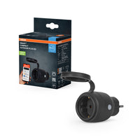 LEDVANCE Matter SMART+ COMPACT Plug smarte outdoor Steckdose, schwarz