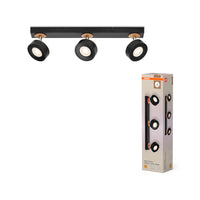 Lámpara de techo OSRAM DECOR SPOT PLUTO, 14,4 W, 960 lm, negra