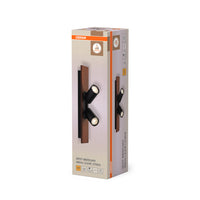 Lámpara de techo OSRAM DECOR SPOT MERCURY, 2 x 3,4 W, aspecto madera, color negro