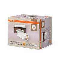 Lámpara de techo/pared OSRAM DECOR SPOT MERCURY, 1 x 3,4 W, aspecto madera, blanco