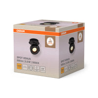 Aplique de pared OSRAM DECOR SPOT VENUS, 5,5 W, 210 lm, negro