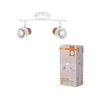 Lámpara de techo OSRAM DECOR SPOT CORK, 2 x 3,4 W, 460 lm, blanca