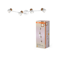 Lámpara de techo OSRAM DECOR SPOT CORK, 4 x 3,4 W, 920 lm, blanca