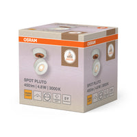 Aplique de pared OSRAM DECOR SPOT PLUTO, 4,8 W, 300 lm, blanco