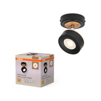Aplique de pared OSRAM DECOR SPOT PLUTO, 4,8 W, 300 lm, negro