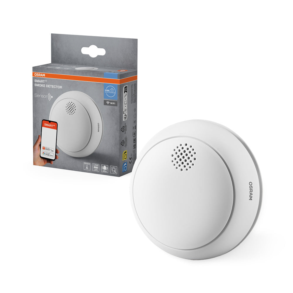 Detector de humo inteligente OSRAM Wifi SMART+, blanco