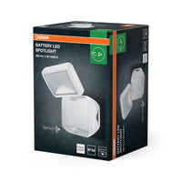Foco con sensor a pilas OSRAM, luz de exterior, blanco, 4 W, 4000 K