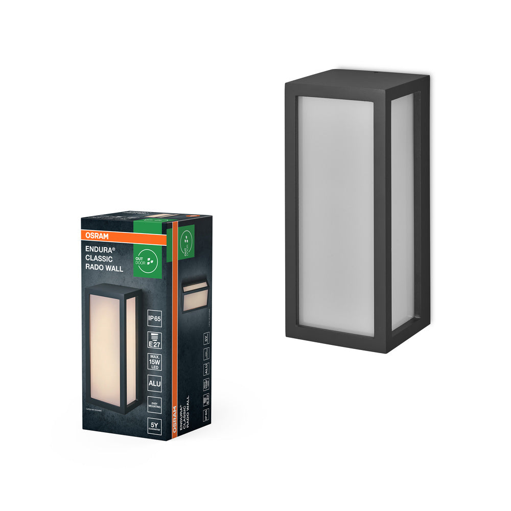 Aplique de pared para exterior OSRAM ENDURA CLASSIC RADO W, gris oscuro