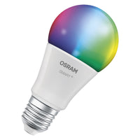 OSRAM SMART+ MATTER Classic formas multicolor en forma de A, lámpara LED, mate, 9,5 W, 1055 lm, de 2700 a 6500 K, Matter, compatible con altavoces inteligentes, regulable