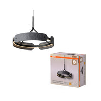 Lámpara colgante OSRAM DECOR Curve de fieltro, 33 W, 830 gris oscuro