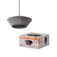 Lámpara colgante OSRAM DECOR Stripes 1xE27 gris oscuro