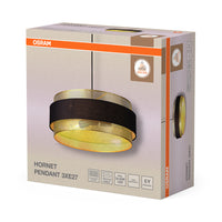 Lámpara colgante OSRAM DECOR Hornet 3xE27 negra