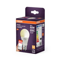 OSRAM SMART+ ZigBee Classic LED Lampe DIM 9W 220V FR E27, 806 lm, 2700 K, Warmweiß