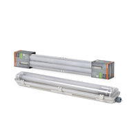 OSRAM SUBMARINE® NATURE LOOP Feuchtraum-Leuchte mit LED-Röhre, weiß, 14W, 1600lm, kaltweiß, staubdicht, strahlwassergeschützt, 40. 000 Stunden, energiesparend, Tageslichtsensor, Bewegungsmelder