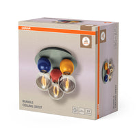 Lámpara de techo OSRAM DECOR Bubble, 3 luces, E27, multicolor