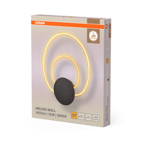 Aplique de pared OSRAM DECOR Helios, 12 W, 3000 K, 960 lm, blanco cálido, Click Select