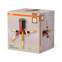 Lámpara de techo OSRAM DECOR Straw, 5 luces, E27, Multicolor