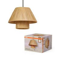 Lámpara colgante de papel de bambú OSRAM DECOR marrón, 280 mm, E27