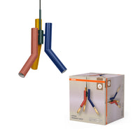 Lámpara colgante OSRAM DECOR Straw, 3 bombillas, E27, multicolor