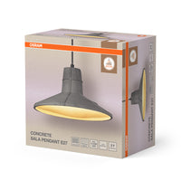 Lámpara colgante OSRAM DECOR Concrete Sala, E27, 325 mm
