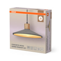 Lámpara colgante OSRAM DECOR Concrete Wood, E27, 320 mm
