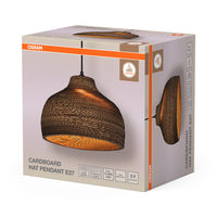 Lámpara colgante OSRAM DECOR Decor Cardboard Hat marrón, E27